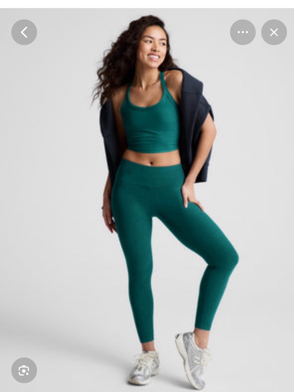 Beyond yoga teal sea heather set size small
